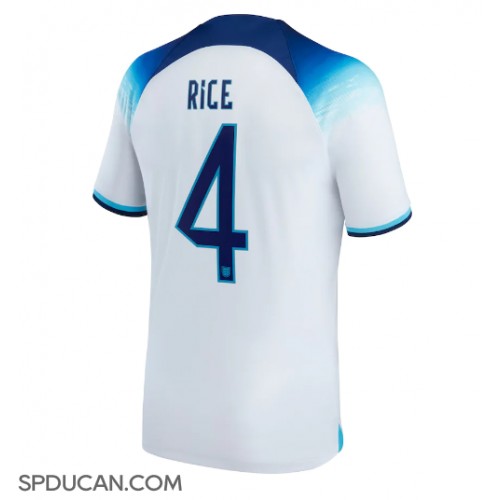 Muški Nogometni Dres Engleska Declan Rice #4 Domaci SP 2022 Kratak Rukav